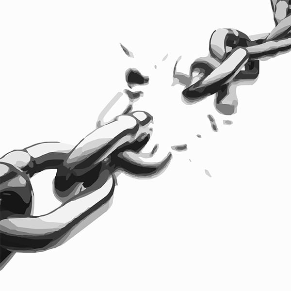 A broken chain